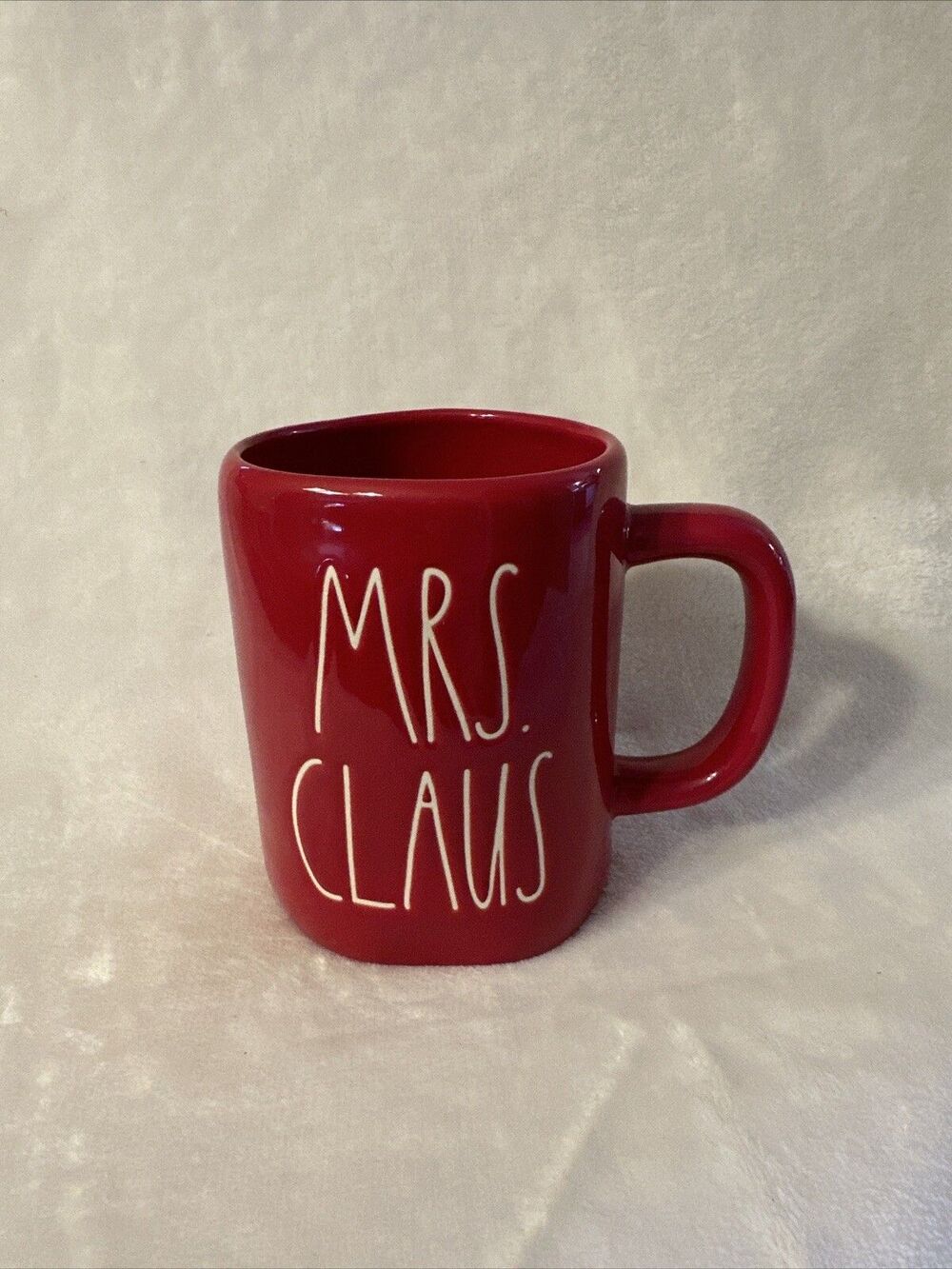 Mrs. Claus Mug Holiday Christmas Ceramic Artisan Collection Rae Dunn Coffee Cup